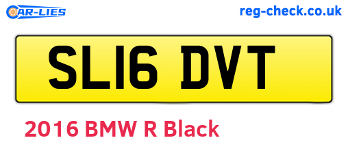 SL16DVT are the vehicle registration plates.