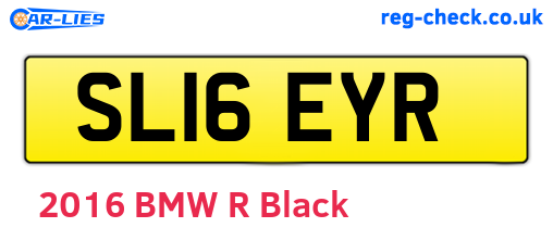 SL16EYR are the vehicle registration plates.