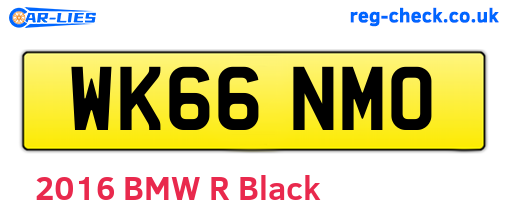 WK66NMO are the vehicle registration plates.