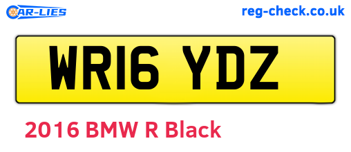 WR16YDZ are the vehicle registration plates.