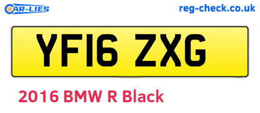 YF16ZXG are the vehicle registration plates.