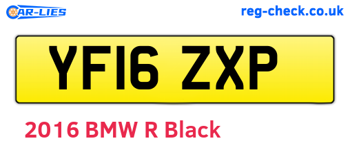 YF16ZXP are the vehicle registration plates.