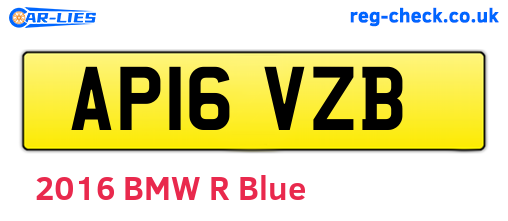 AP16VZB are the vehicle registration plates.