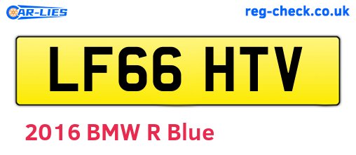 LF66HTV are the vehicle registration plates.
