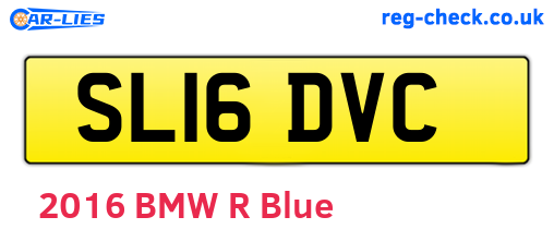 SL16DVC are the vehicle registration plates.