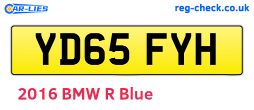 YD65FYH are the vehicle registration plates.