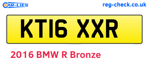 KT16XXR are the vehicle registration plates.
