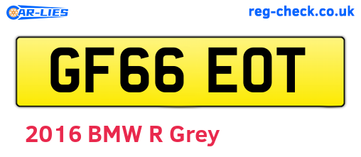 GF66EOT are the vehicle registration plates.