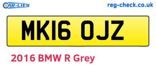 MK16OJZ are the vehicle registration plates.