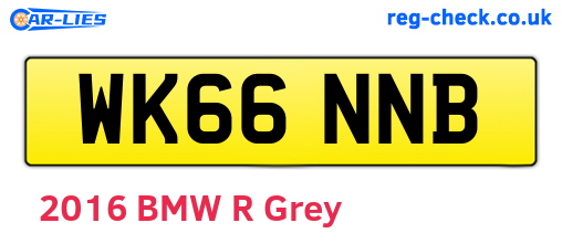 WK66NNB are the vehicle registration plates.