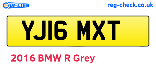 YJ16MXT are the vehicle registration plates.