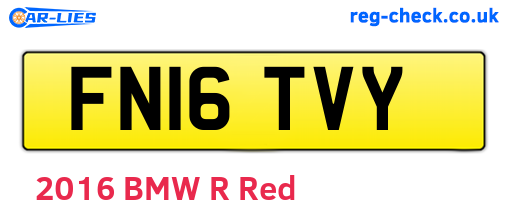 FN16TVY are the vehicle registration plates.