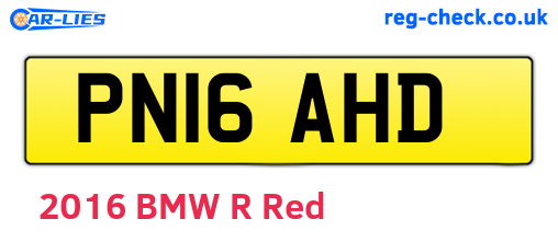 PN16AHD are the vehicle registration plates.