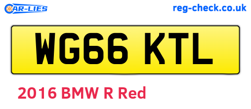 WG66KTL are the vehicle registration plates.