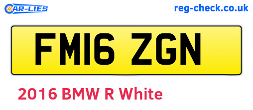 FM16ZGN are the vehicle registration plates.