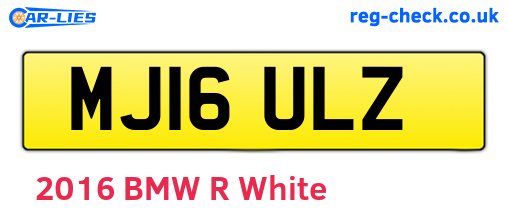 MJ16ULZ are the vehicle registration plates.