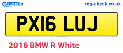 PX16LUJ are the vehicle registration plates.
