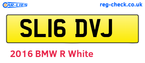 SL16DVJ are the vehicle registration plates.