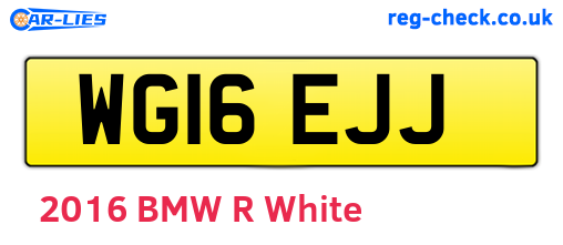 WG16EJJ are the vehicle registration plates.