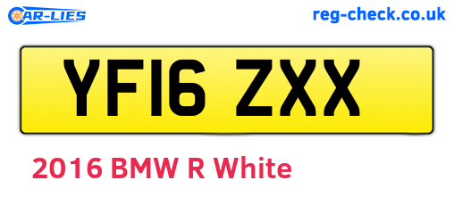 YF16ZXX are the vehicle registration plates.