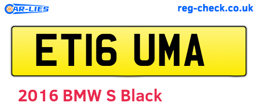 ET16UMA are the vehicle registration plates.