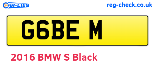G6BEM are the vehicle registration plates.