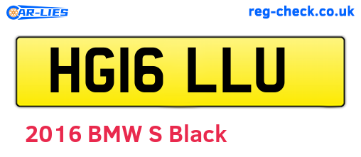 HG16LLU are the vehicle registration plates.
