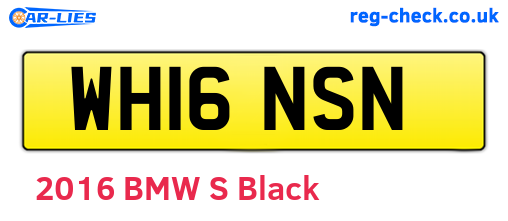 WH16NSN are the vehicle registration plates.