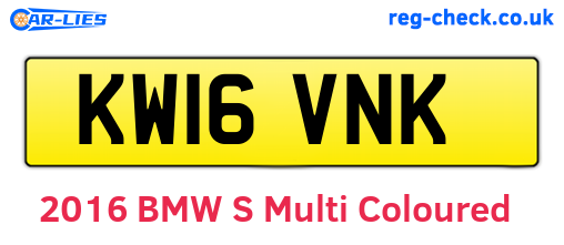 KW16VNK are the vehicle registration plates.