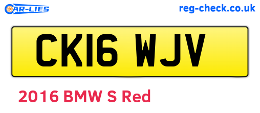 CK16WJV are the vehicle registration plates.