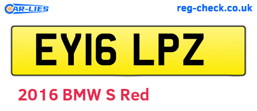 EY16LPZ are the vehicle registration plates.