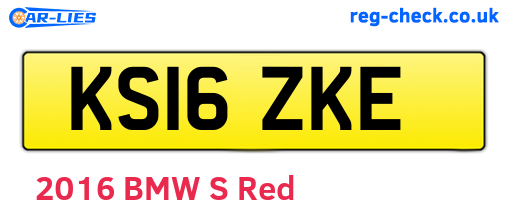 KS16ZKE are the vehicle registration plates.