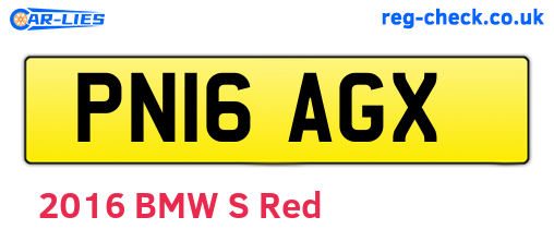 PN16AGX are the vehicle registration plates.