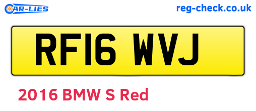 RF16WVJ are the vehicle registration plates.