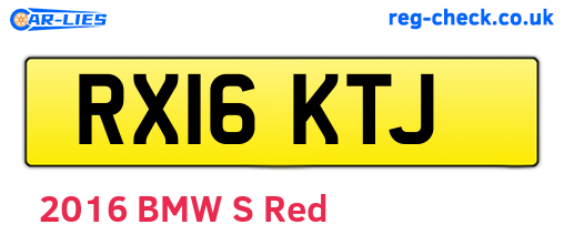 RX16KTJ are the vehicle registration plates.