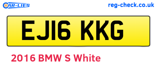 EJ16KKG are the vehicle registration plates.