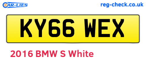 KY66WEX are the vehicle registration plates.