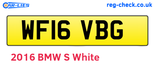 WF16VBG are the vehicle registration plates.