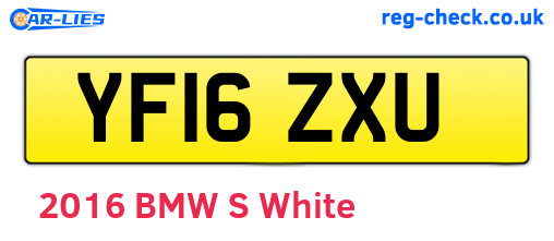 YF16ZXU are the vehicle registration plates.