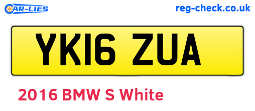 YK16ZUA are the vehicle registration plates.