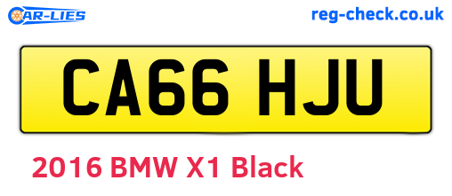 CA66HJU are the vehicle registration plates.