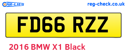 FD66RZZ are the vehicle registration plates.