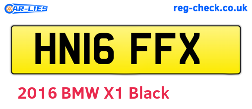 HN16FFX are the vehicle registration plates.