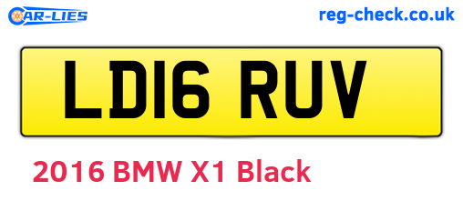LD16RUV are the vehicle registration plates.