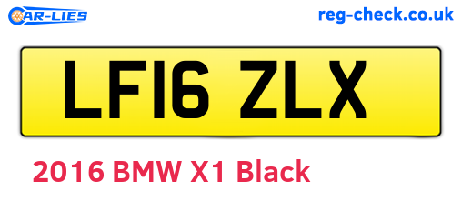 LF16ZLX are the vehicle registration plates.