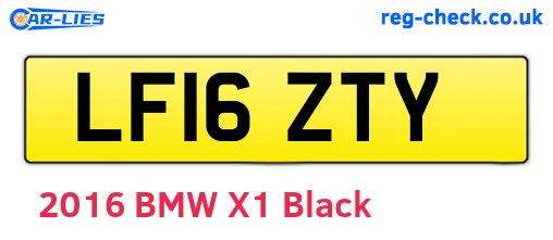 LF16ZTY are the vehicle registration plates.