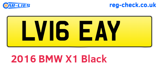 LV16EAY are the vehicle registration plates.