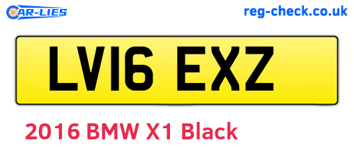 LV16EXZ are the vehicle registration plates.