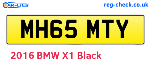 MH65MTY are the vehicle registration plates.