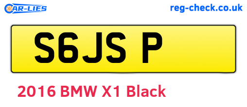 S6JSP are the vehicle registration plates.